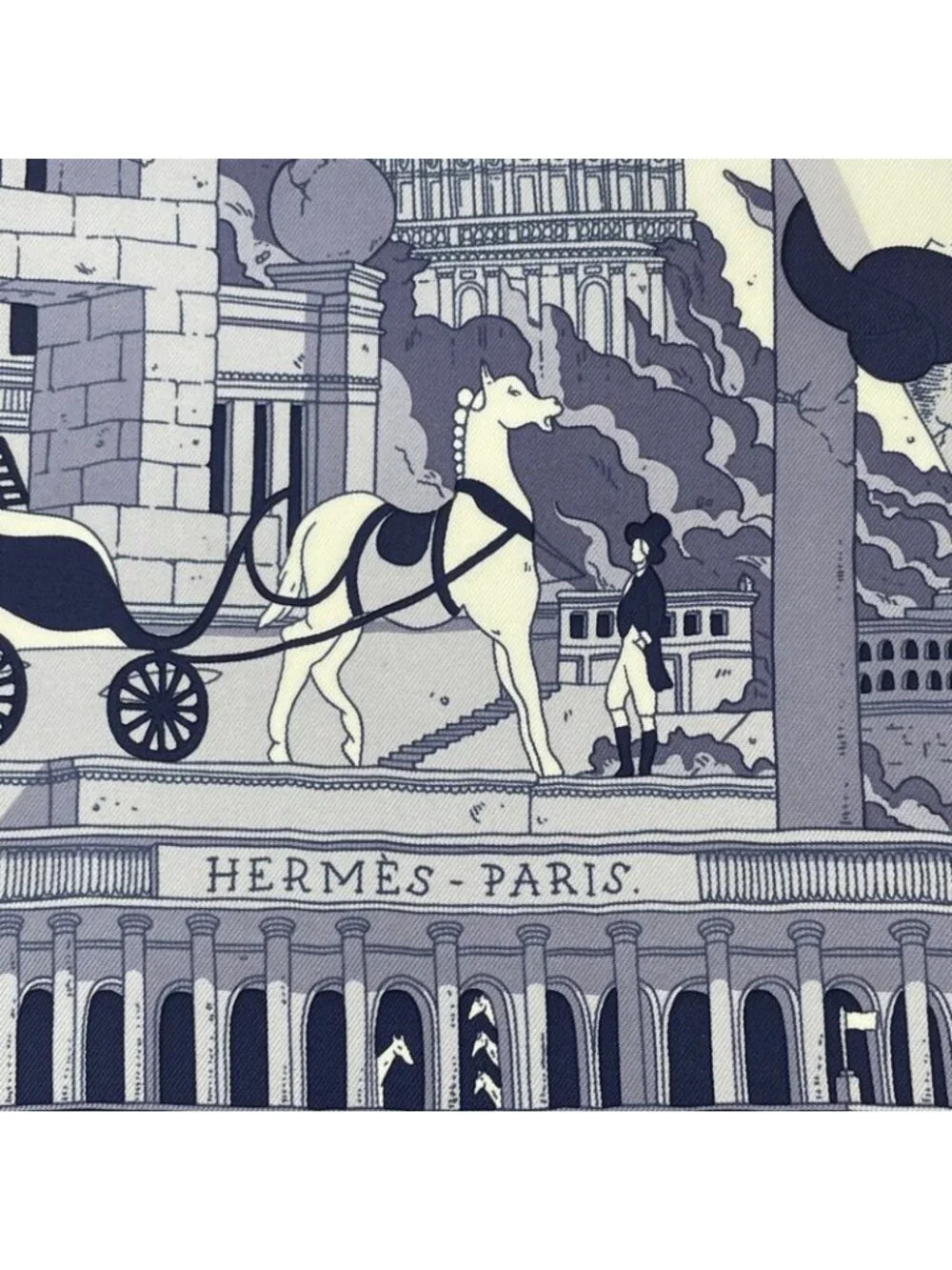 Hermes Carre 90 Scarf Silk Hippopolis UGO Gattoni Ipopolis - Picture 7 of 10